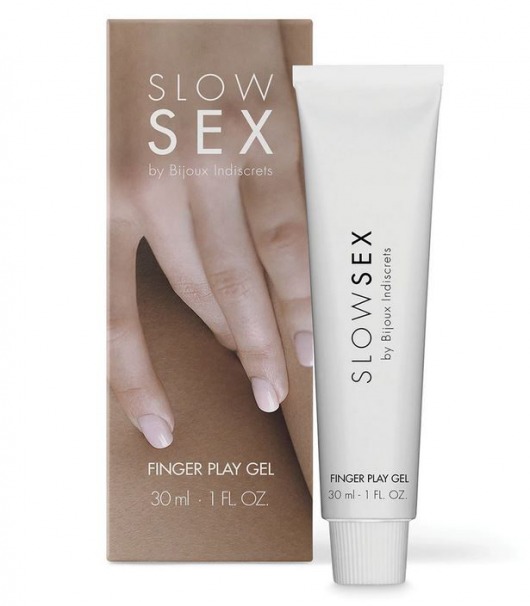 Гель для мастурбации с ароматом кокоса Slow Sex Finger Play Gel - 30 мл. - Bijoux Indiscrets - купить с доставкой в Братске