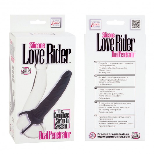 Насадка на пенис Silicone Love Rider Dual Penetrator для двойного проникновения - 14 см. - California Exotic Novelties - в Братске купить с доставкой