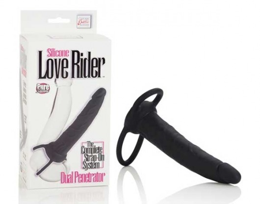 Насадка на пенис Silicone Love Rider Dual Penetrator для двойного проникновения - 14 см. - California Exotic Novelties - в Братске купить с доставкой