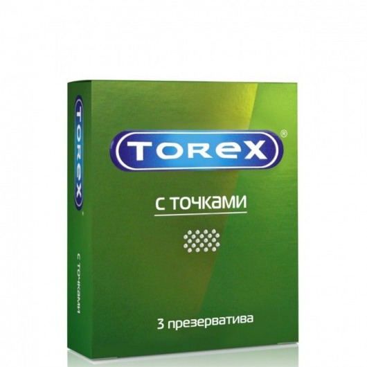 Текстурированные презервативы Torex  С точками  - 3 шт. - Torex - купить с доставкой в Братске