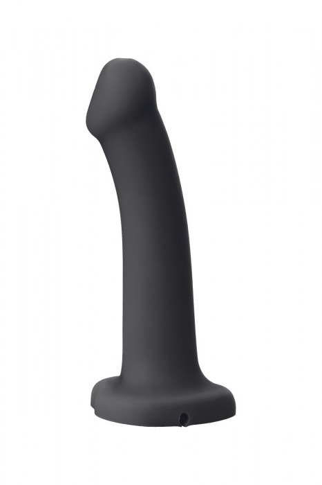 Черный фаллос с имитацией эякуляции Silicon Cum Dildo L - 19,6 см. - Strap-on-me - купить с доставкой в Братске