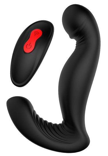 Черный вибромассажер простаты SWIRLING P-PLEASER - Dream Toys - в Братске купить с доставкой