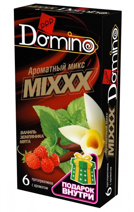 Ароматизированные презервативы DOMINO  Ароматный микс  - 6 шт. - Domino - купить с доставкой в Братске