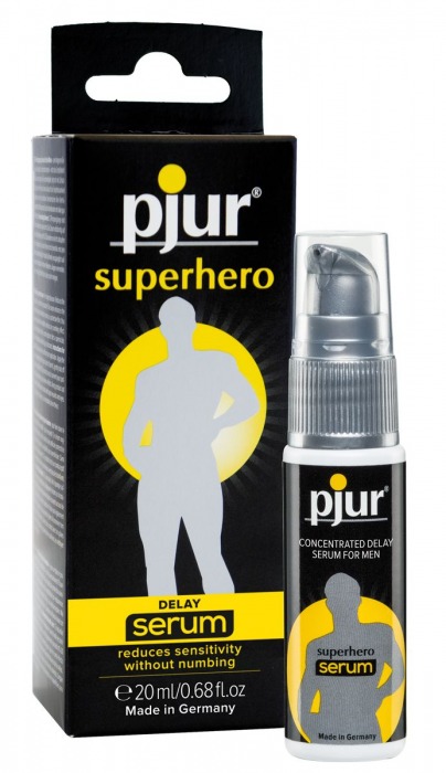 Сыворотка-пролонгатор pjur SUPERHERO Delay Serum - 20 мл. - Pjur - купить с доставкой в Братске