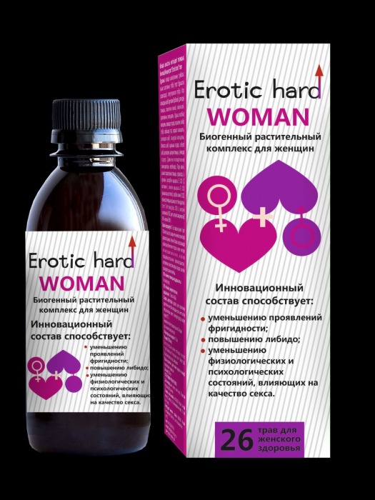 Женский биогенный концентрат для повышения либидо Erotic hard Woman - 250 мл. - Erotic Hard - купить с доставкой в Братске