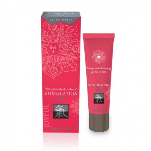 Возбуждающий интимный гель для двоих STIMULATION GEL Pomegranate   Nutmeg - 30 мл. - Shiatsu - купить с доставкой в Братске