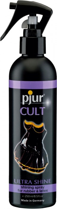 Спрей для ухода за одеждой из латекса pjur CULT Ultra Shine - 250 мл. - Pjur - купить с доставкой в Братске