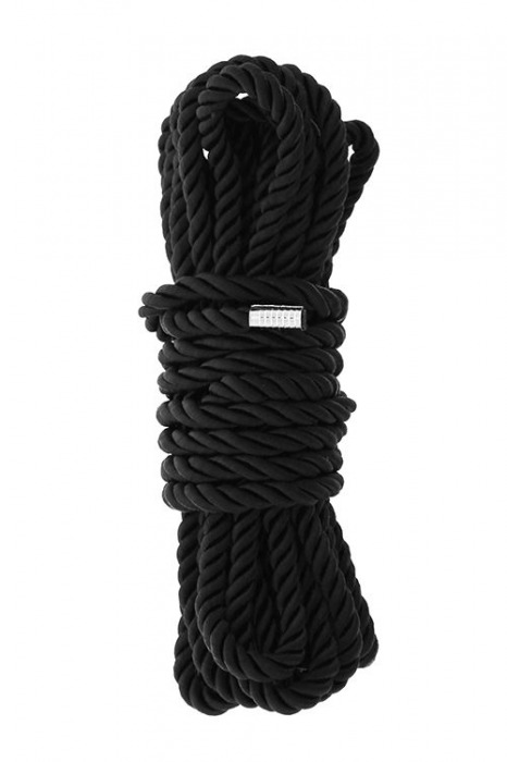 Черная веревка для шибари DELUXE BONDAGE ROPE - 5 м. - Dream Toys - купить с доставкой в Братске