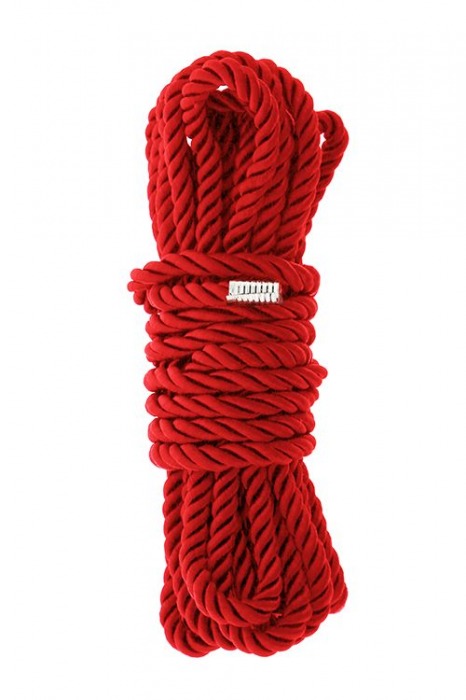 Красная веревка для шибари DELUXE BONDAGE ROPE - 5 м. - Dream Toys - купить с доставкой в Братске