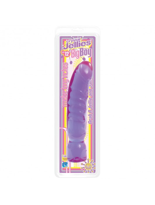 Фиолетовый фаллоимитатор Big Boy Dong Crystal Purple Jellie - 29,5 см. - Doc Johnson