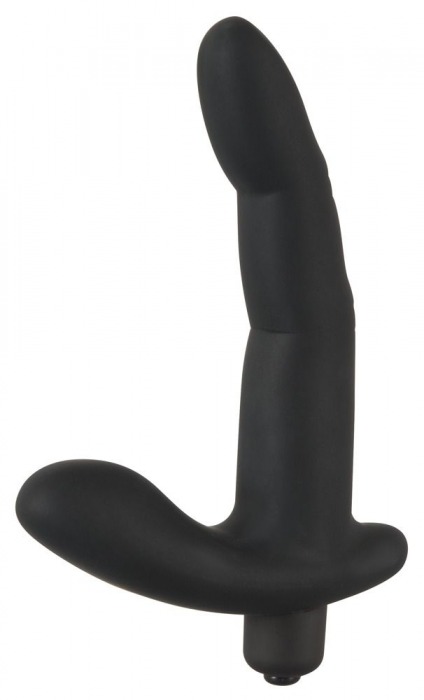 Черный вибромассажер простаты Naughty Finger Prostate Vibe - 13,8 см. - Orion - в Братске купить с доставкой