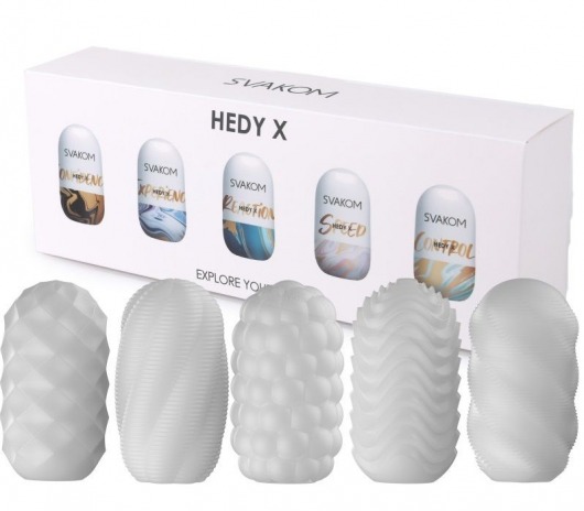 Набор из 5 мастурбаторов Hedy X5 Mixed - Svakom - в Братске купить с доставкой