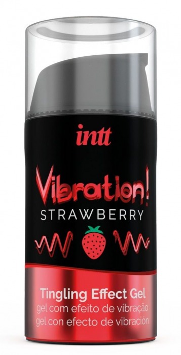 Жидкий интимный гель с эффектом вибрации Vibration! Strawberry - 15 мл. - INTT - купить с доставкой в Братске