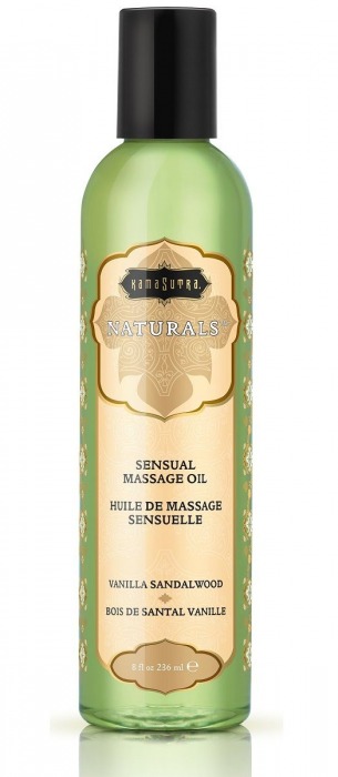 Массажное масло Naturals Vanilla Sandalwood с ароматом ванили и сандала - 236 мл. - Kama Sutra - купить с доставкой в Братске