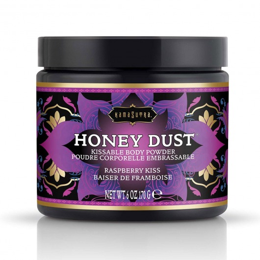 Пудра для тела Honey Dust Body Powder с ароматом малины - 170 гр. - Kama Sutra - купить с доставкой в Братске
