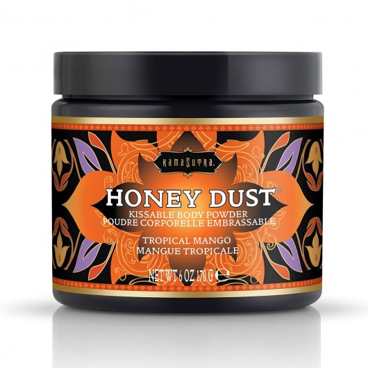 Пудра для тела Honey Dust Body Powder с ароматом манго - 170 гр. - Kama Sutra - купить с доставкой в Братске