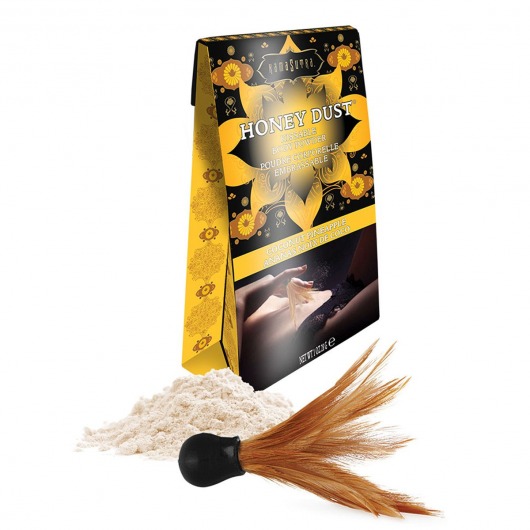 Пудра для тела Honey Dust Body Powder с ароматом кокоса и ананаса - 28 гр. - Kama Sutra - купить с доставкой в Братске