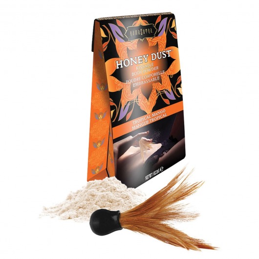 Пудра для тела Honey Dust Body Powder с ароматом манго - 28 гр. - Kama Sutra - купить с доставкой в Братске