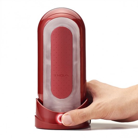 Красный мастурбатор Flip Zero Red   Warmer с подогревом - Tenga - в Братске купить с доставкой