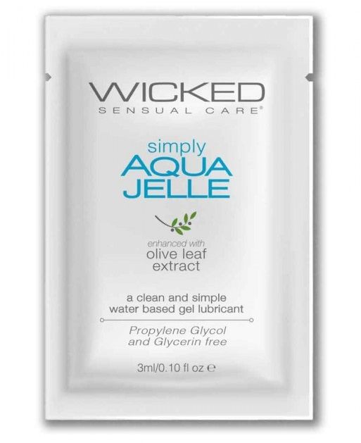 Гель-лубрикант Simply Aqua Jelle - 3 мл. - Wicked - купить с доставкой в Братске