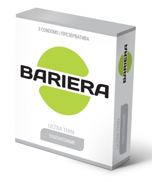 Ультратонкие презервативы Bariera Ultra Thin - 3 шт. - Bariera - купить с доставкой в Братске