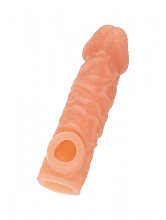 Телесная закрытая насадка с шершавой головкой Cock Sleeve Size S - 13,8 см. - KOKOS - в Братске купить с доставкой