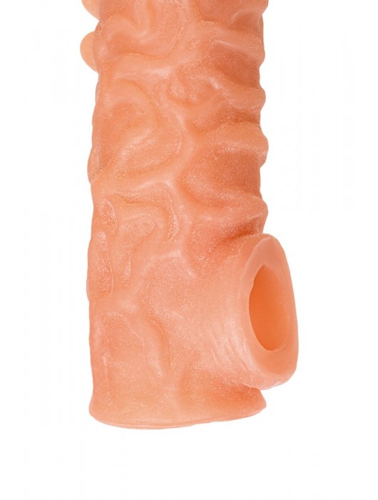 Телесная закрытая насадка с шершавой головкой Cock Sleeve Size S - 13,8 см. - KOKOS - в Братске купить с доставкой