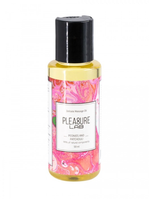 Массажное масло Pleasure Lab Delicate с ароматом пиона и пачули - 50 мл. - Pleasure Lab - купить с доставкой в Братске