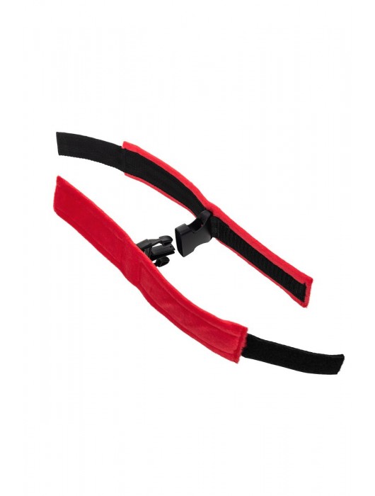 Красно-черные велюровые оковы Anonymo - ToyFa - купить с доставкой в Братске