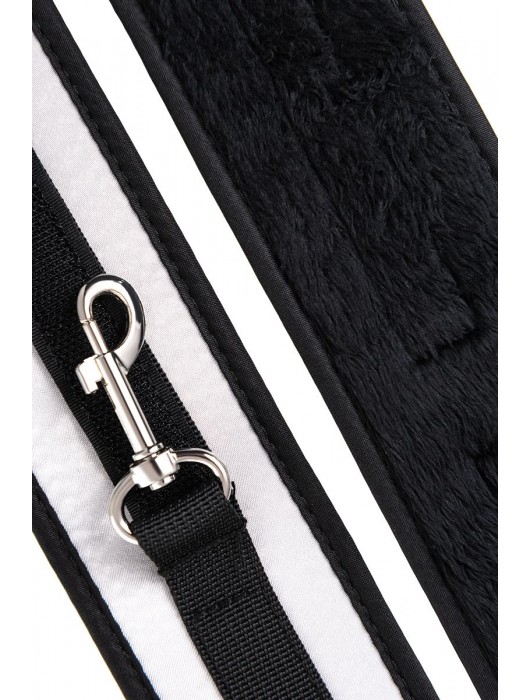 Серебристо-черные наручники Anonymo - ToyFa - купить с доставкой в Братске