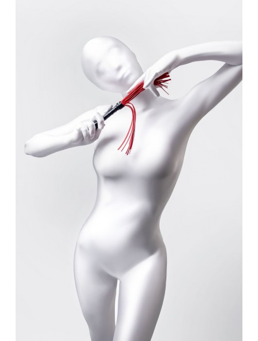 Красно-черный флоггер Anonymo - 28 см. - ToyFa - купить с доставкой в Братске