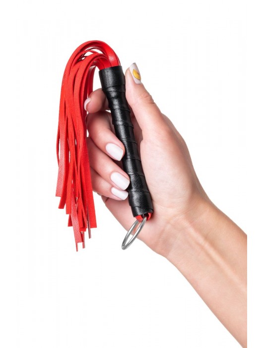 Красно-черный флоггер Anonymo - 28 см. - ToyFa - купить с доставкой в Братске