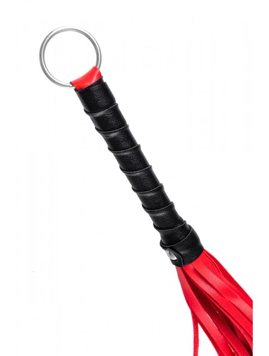 Красно-черный флоггер Anonymo - 28 см. - ToyFa - купить с доставкой в Братске