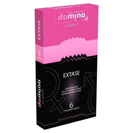 Презервативы с точками и рёбрышками DOMINO Classic Extase - 6 шт. - Domino - купить с доставкой в Братске