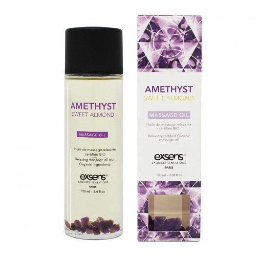 Органическое массажное масло AMETHYST SWEET ALMOND - 100 мл. - Exsens - купить с доставкой в Братске