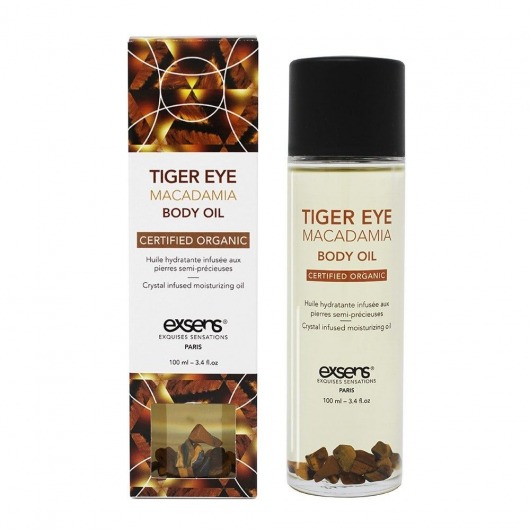 Органическое массажное масло TIGER EYE MACADAMIA - 100 мл. - Exsens - купить с доставкой в Братске