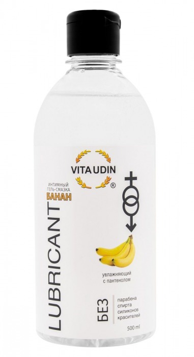 Интимный гель-смазка на водной основе VITA UDIN с ароматом банана - 500 мл. - VITA UDIN - купить с доставкой в Братске