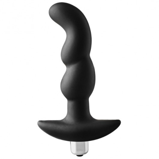 Черная вибропробка для простаты FantASStic Vibrating Prostate Plug - 14,5 см. - Dream Toys - в Братске купить с доставкой