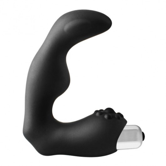 Черный вибромассажер простаты FantASStic Vibrating Prostate Massager - 11,3 см. - Dream Toys - в Братске купить с доставкой