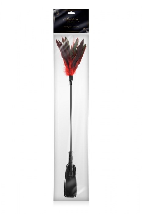 Стек-щекоталка Sweet Caress Feather Whip - 58 см. - Sweet Caress - купить с доставкой в Братске