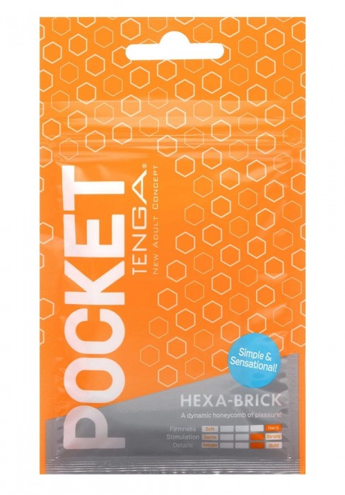 Карманный мастурбатор HEXA-BRICK - Tenga - в Братске купить с доставкой