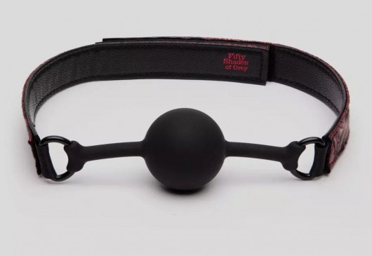 Кляп-шар на двусторонних ремешках Reversible Silicone Ball Gag - Fifty Shades of Grey - купить с доставкой в Братске