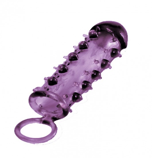 Закрытая фиолетовая насадка с пупырышками SAMURAI PENIS SLEEVE PURPLE - 14,5 см. - NMC - в Братске купить с доставкой