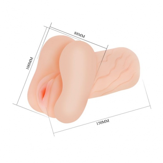 Мастурбатор без вибрации - вагина и анус - Baile - в Братске купить с доставкой