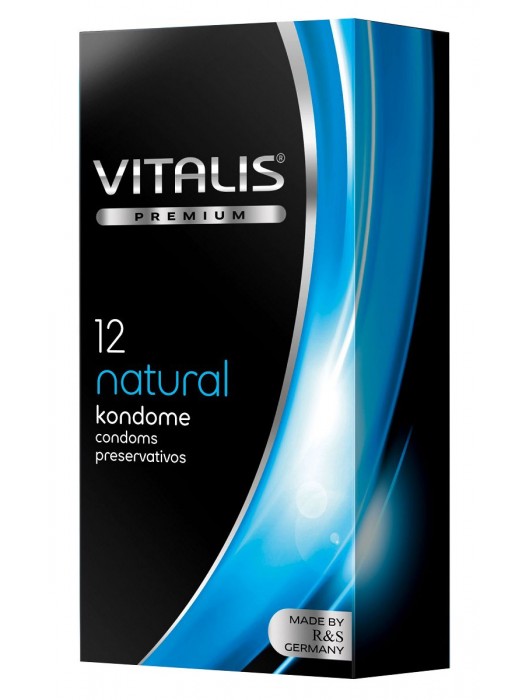 Классические презервативы VITALIS PREMIUM natural - 12 шт. - Vitalis - купить с доставкой в Братске