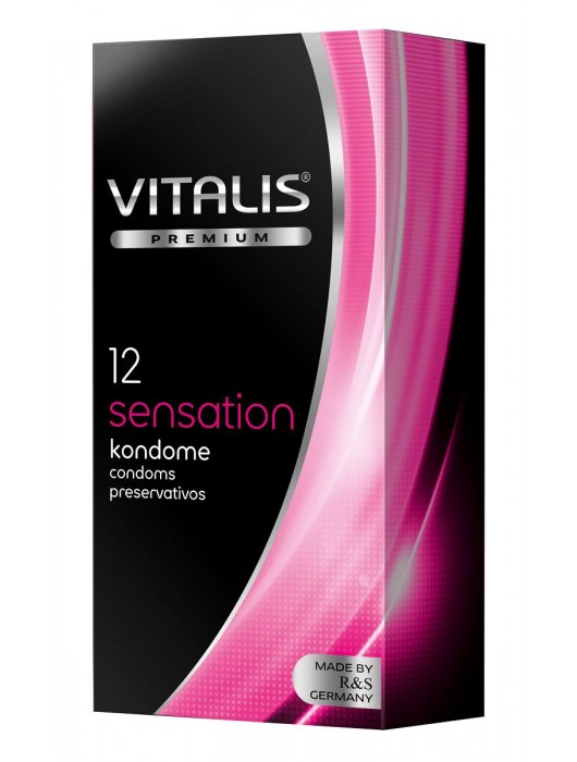 Презервативы VITALIS PREMIUM sensation с пупырышками и кольцами - 12 шт. - Vitalis - купить с доставкой в Братске