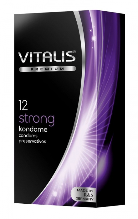 Презервативы с утолщённой стенкой VITALIS PREMIUM strong - 12 шт. - Vitalis - купить с доставкой в Братске