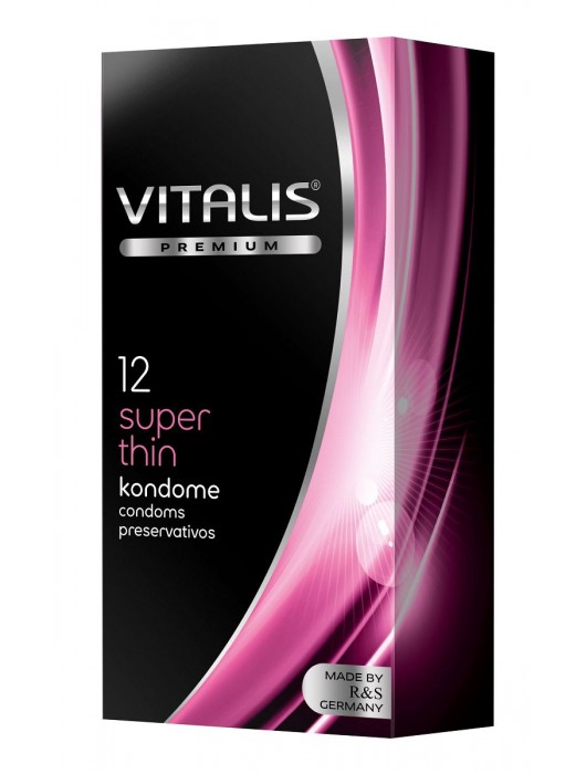 Ультратонкие презервативы VITALIS PREMIUM super thin - 12 шт. - Vitalis - купить с доставкой в Братске