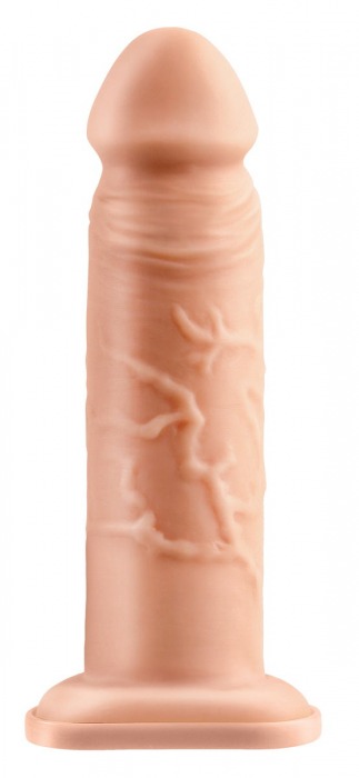 Телесный реалистичный фаллоимитатор с полостью Silicone Hollow Extension - 20 см. - Pipedream - купить с доставкой в Братске