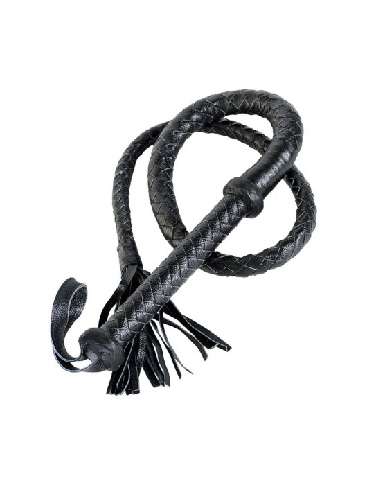 Длинный кожаный кнут с хлопушками на конце - ToyFa - купить с доставкой в Братске